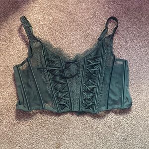 teal corset